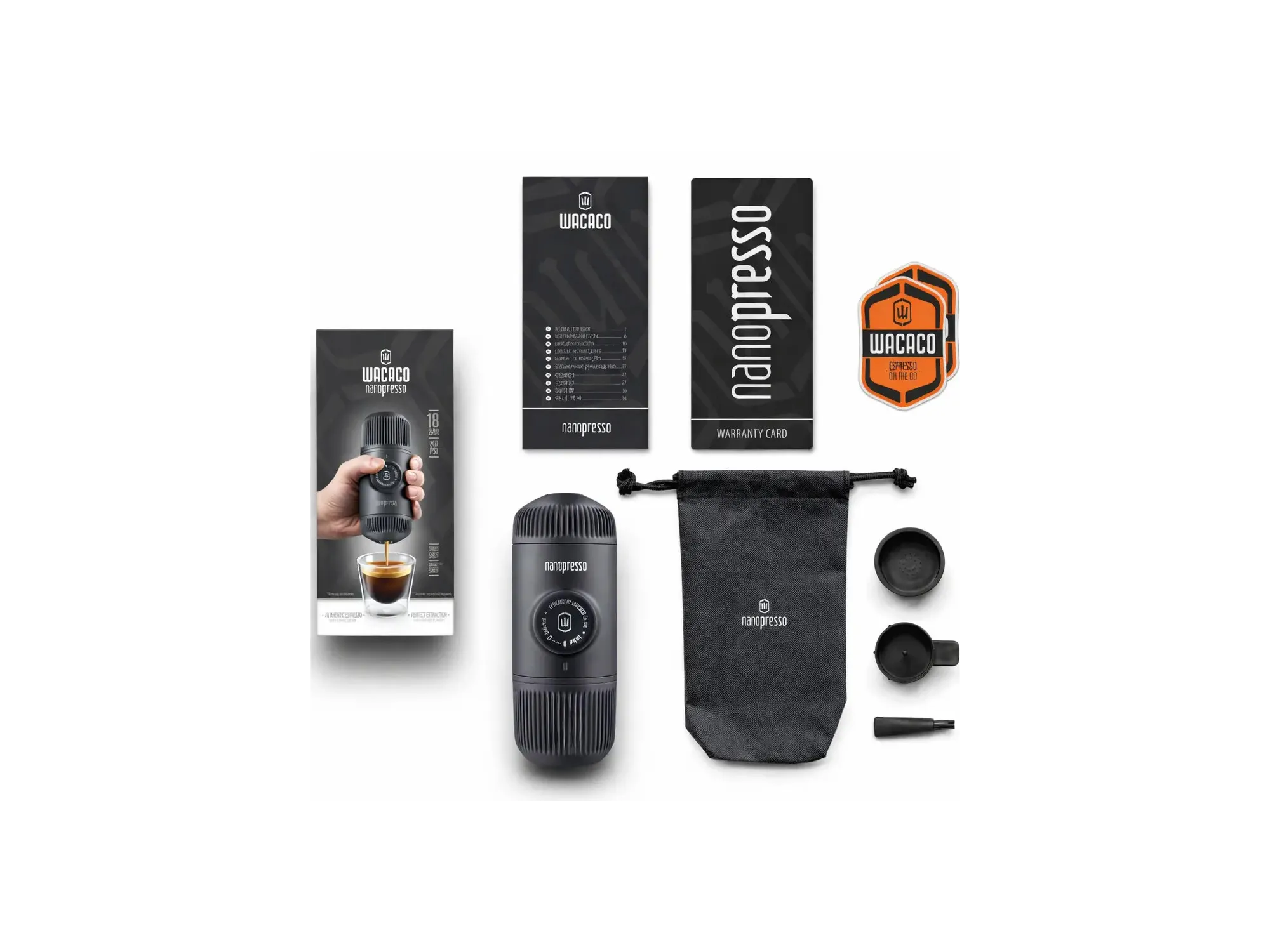 Wacaco Nanopresso | Prenosni ročni espresso aparat | SNAILER®