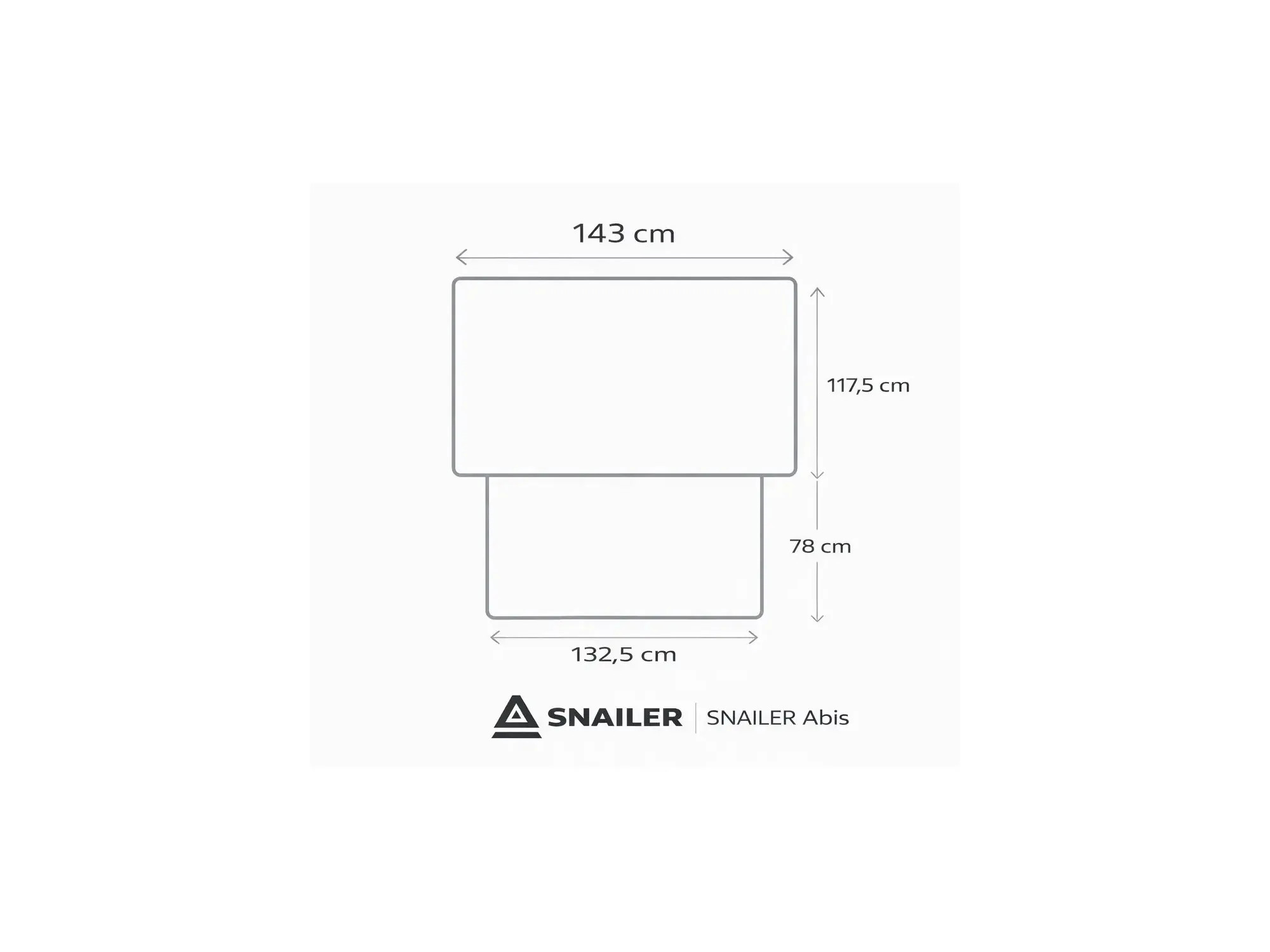 SNAILER® Abis - trdo-lupinski strešni šotor z odpiranjem na stran