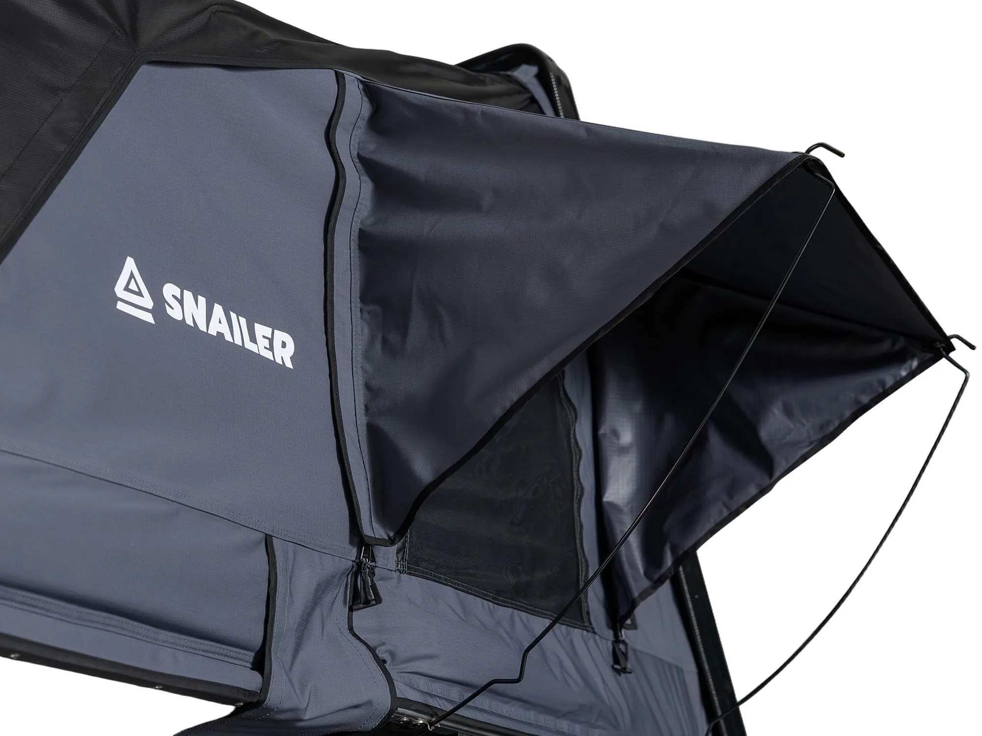 SNAILER® Abis - trdo-lupinski strešni šotor z odpiranjem na stran