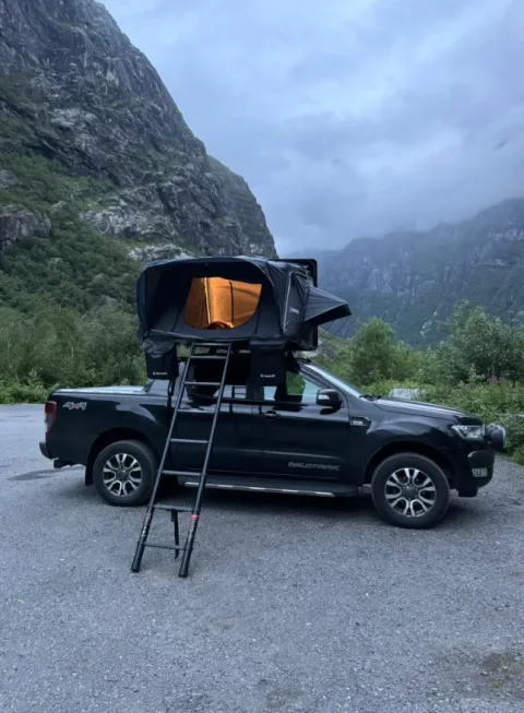 Snailer Abis stresni sotor na vozilu Ford Ranger - fotografija stranke iz Norveske