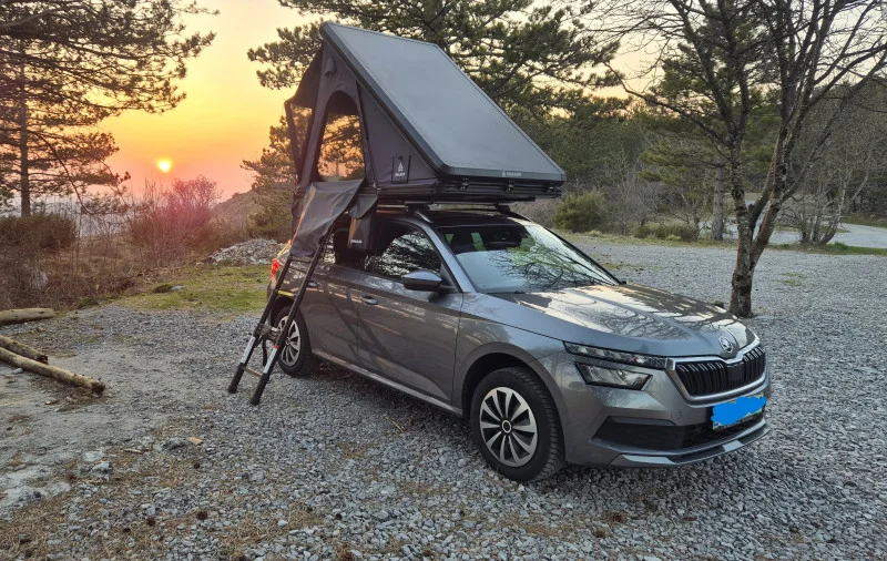 Snailer Alduo stresni sotor na vozilu Skoda Kamiq - fotografija stranke iz Slovenije