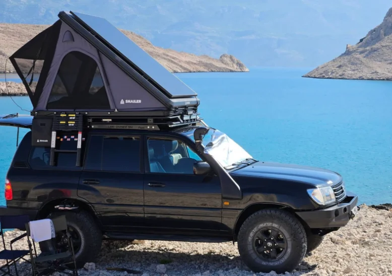 Snailer Alduo stresni sotor na vozilu Toyota Land Cruiser - fotografija stranke iz Avstrije