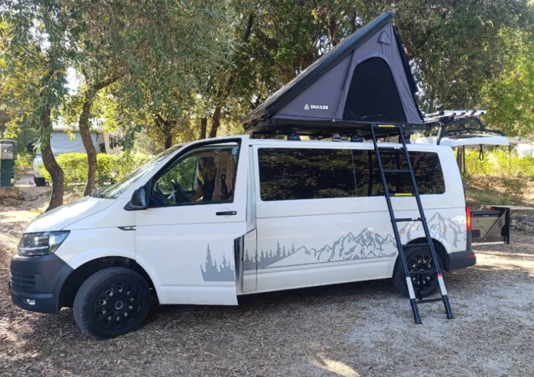 Snailer Alduo stresni sotor na vozilu Volkswagen Transporter - fotografija stranke iz Slovaske